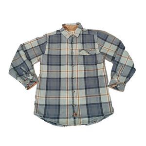 Legendary Whitetails Men's Buck Camp Flannel Shirt‎ Size SM Plaid Blue 6464